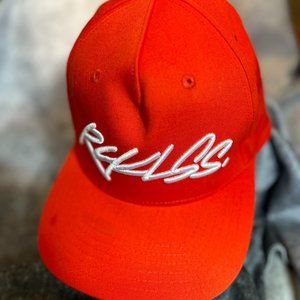 Y&R RCKLsS Orange SnapBack baseball cap EUC